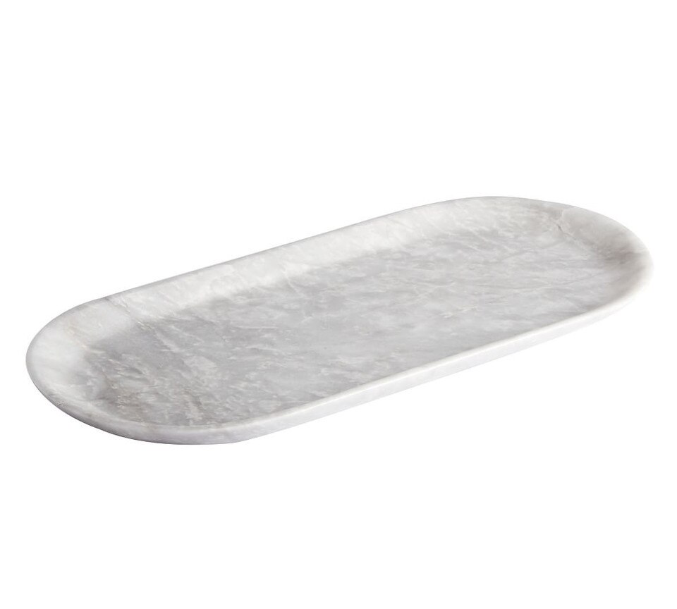 Decorative Oblong Marble Tray